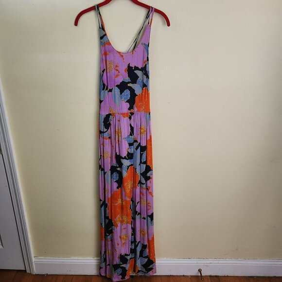 Ann Taylor Loft Full Bloom Halter Strappy Maxi Dress Blogger's Favorite Size 6 - Picture 7 of 13